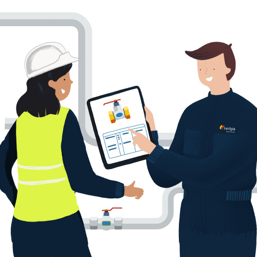 Lectura del contador de gas en hogares