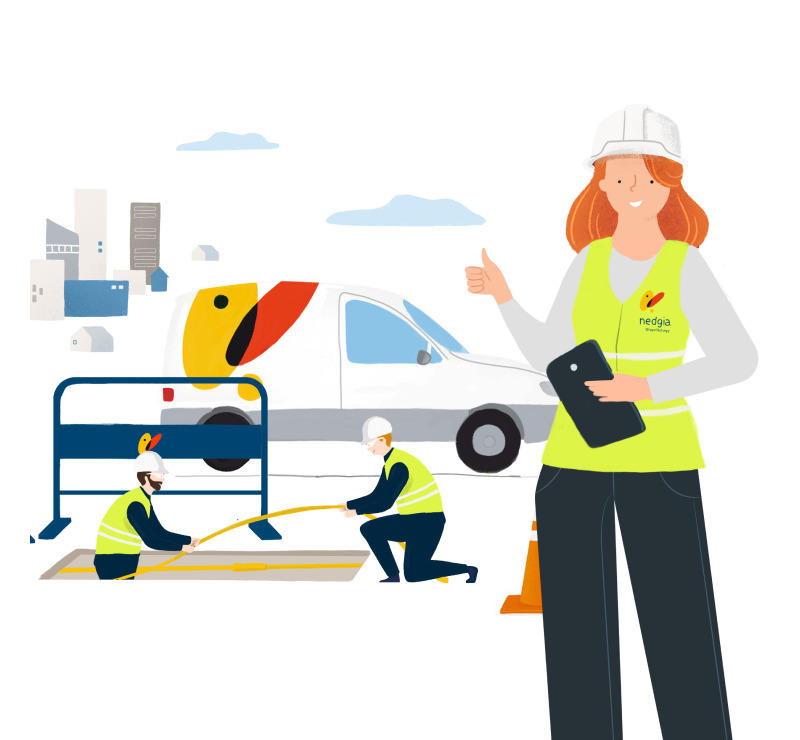 Mapa de las distribuidoras de gas natural de Nedgia