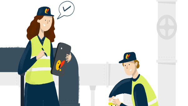 Etapas del proceso de inspección de gas natural