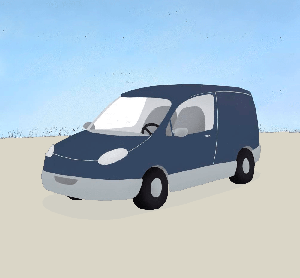 Vehículo de empresa de distribución de gas