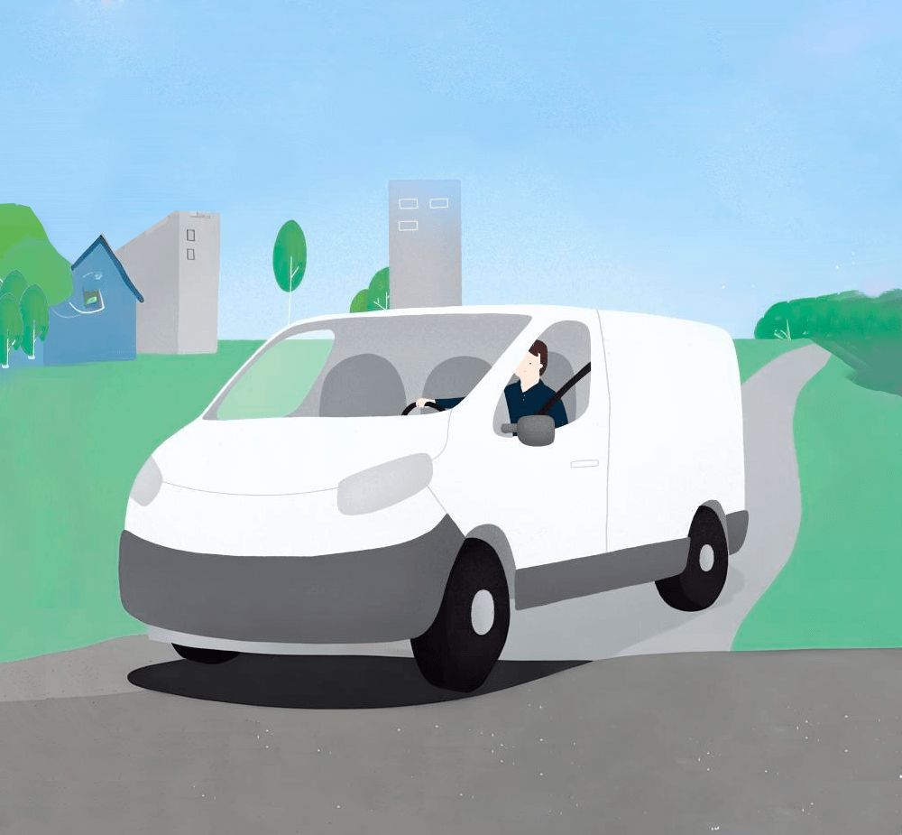 Vehículo de transporte internacional a gas natural