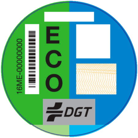 Etiqueta ECO DGT para vehículos sostenibles