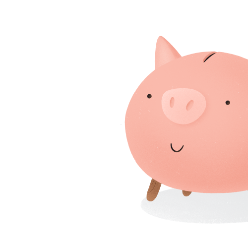 Hucha y calculadora representando ahorro energético