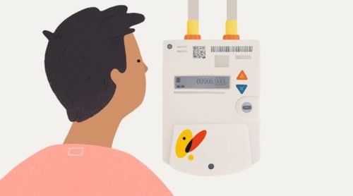 Contador inteligente de gas natural en viviendas