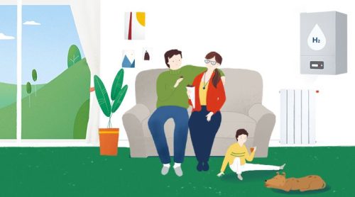 Caldera de hidrógeno para calefacción eficiente